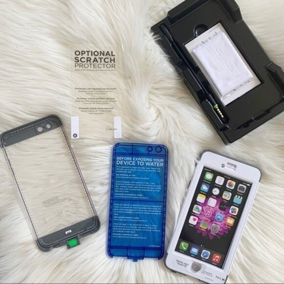 iPhone 6 Plus Nuud Lifeproof Phone Case White Gray New - Picture 6 of 13